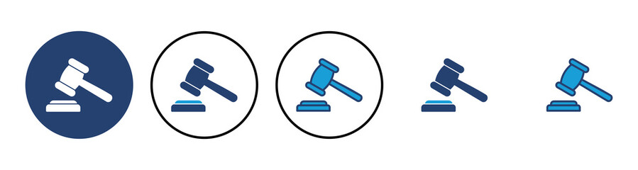 Gavel icon vector. judge gavel icon vector. law icon vector. auction hammer