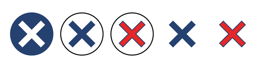 Close vector icon. Delete icon vector. cross sign