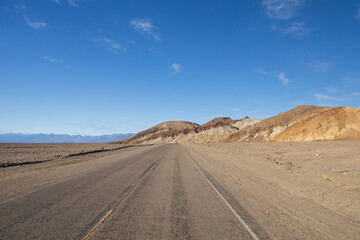 Road through Death Valley National Park, California, USA