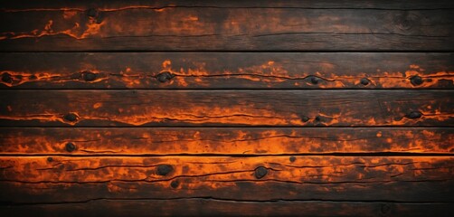Burnt wood-style grunge background with flame-textured marks, darkened edges, and glowing orange specks in a rustic look