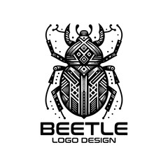 Beetle Vector Logo Design 