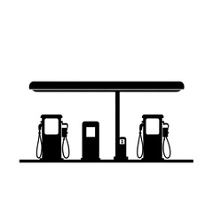 gas station vector