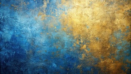 Obraz premium Abstract blue and gold textured background with a shimmering and elegant design , textured, abstract, blue, gold, background