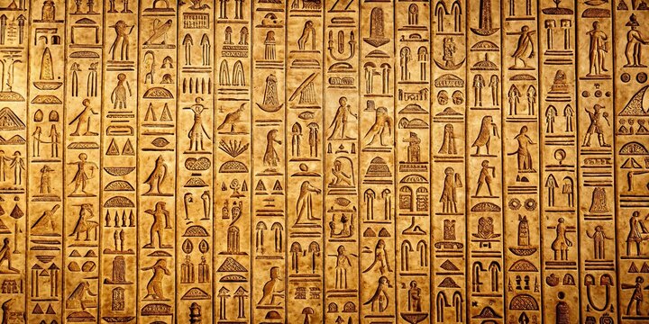 Egyptian hieroglyphics texture pattern backdrop, ancient, symbols, history, communication, culture, Egyptian, hieroglyphs