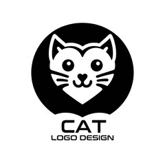 Cat Vector Logo Design