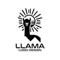 Llama Vector Logo Design