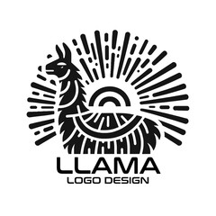 Llama Vector Logo Design