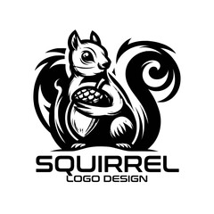 Squirrel Vector Logo Design