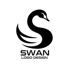 Swan Vector Logo Design