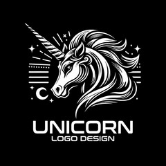 Unicorn Vector Logo Design