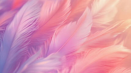 Obraz premium pastel colour of feathers for background