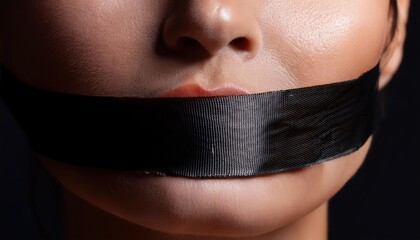 Capturing Silence: The Symbolism of Bound Voices and Expression