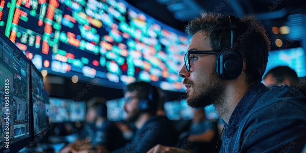 Poster fantasy sports analyst utilizing advanced analytics tools for player performance evaluation and team
