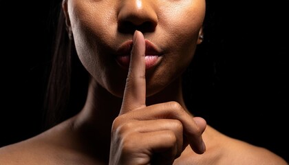 Silent Expression of Calm and Mystery