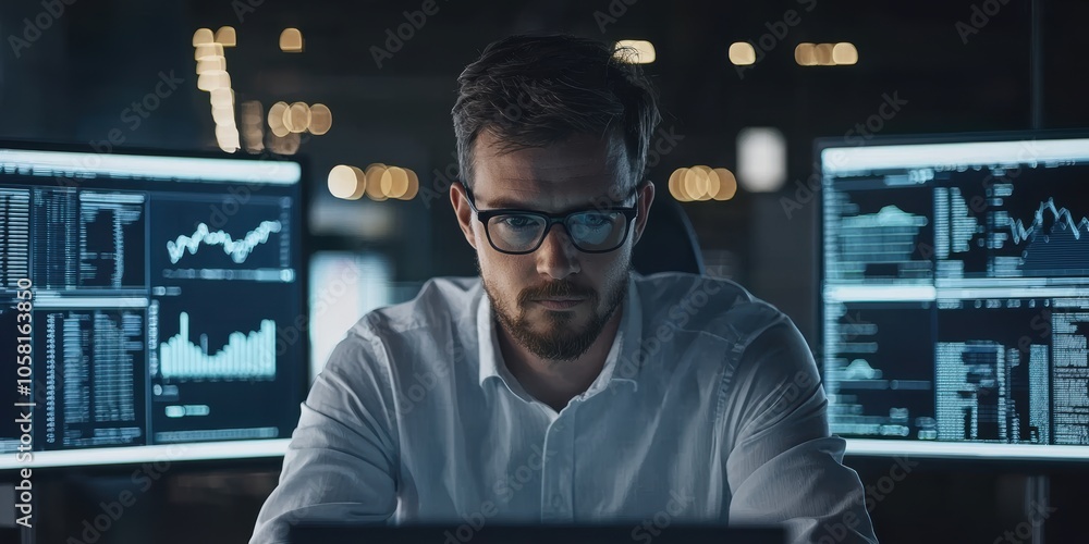 Poster operations manager enhancing business processes and productivity through team collaboration in a mod