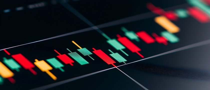 Analyzing Market Fluctuations with Focused Finance Professional in an Office Environment  Concept of financial analysis investment strategy and wealth management