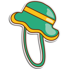 Rain Hat Sticker