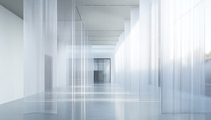 Obraz premium Minimalist and unique interior design in the house