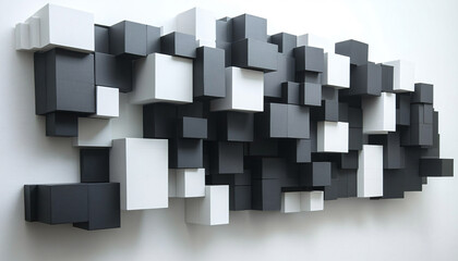 Obraz premium Minimalist and unique interior design in the house