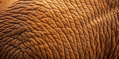 Thick and rugged bison hide leather with prominent ridges and bumps, natural leather, tough leather