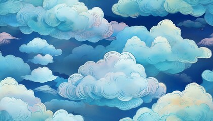 雲のイラストcloud illustration