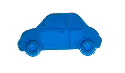 A blue toy car