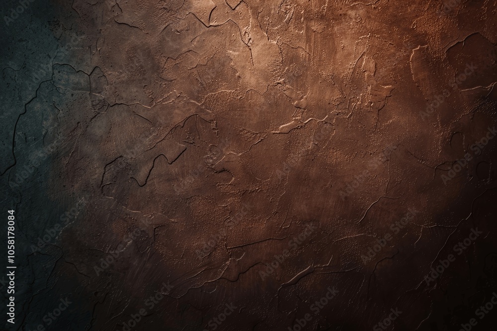 Aufkleber dark brown background with subtle texture and copy space for photography