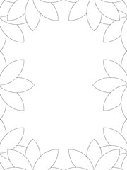 All these designs are hand-drawn and unique 
Flower Border is a Beautiful black and white illustration for adult coloring book,
This is a printable Beautiful Zentangle Coloring page for KDP Interior,