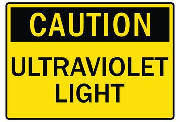 Ultraviolet warning sign