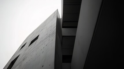 Obraz premium Abstract Architecture, Monochromatic Perspective