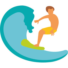Surfing Illustration