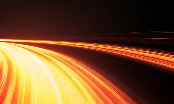 A dynamic abstract image featuring vibrant, flowing lines in warm colors suggesting motion and energy.