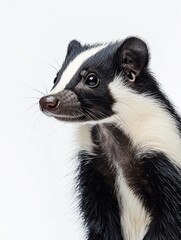 Fototapeta premium skunk isolated on white background