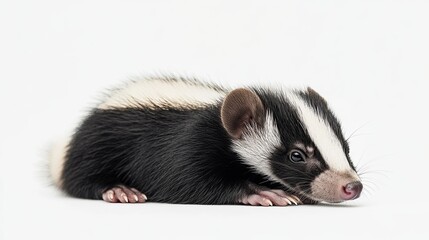 Fototapeta premium skunk isolated on white background