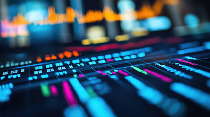 Navigating investment insights via a detailed view of stock market data on a computer screen