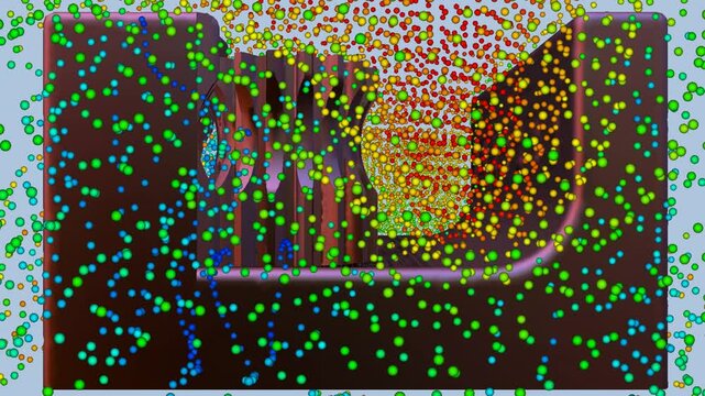 CFD simulation Computational fluid dynamics - Gear box airflow simulation