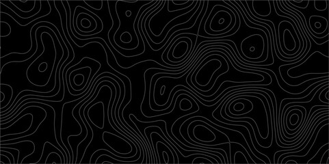 Topographic canyon geometric map relief texture with curved layers and shadow. abstract White background with a beautiful pattern, Topographic contour lines vector map seamless pattern vector.	
