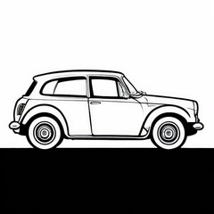 Obraz premium the AI Image Generator, Classic sports car in studio.