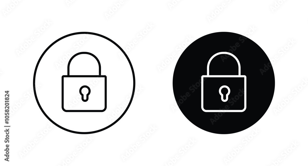 Aufkleber lock icon set. padlock icon vector