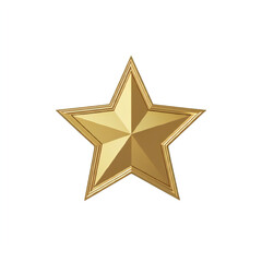Obraz premium Gold star illustration transparent