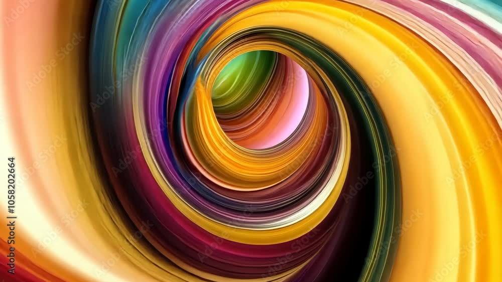 Aufkleber a colorful swirl of abstract lines creates a visually engaging pattern