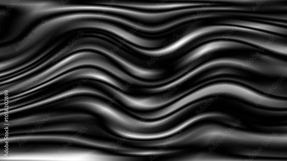 Poster glowing and flickering laser rays from bottom to top, blue waveform background. in out full screen d