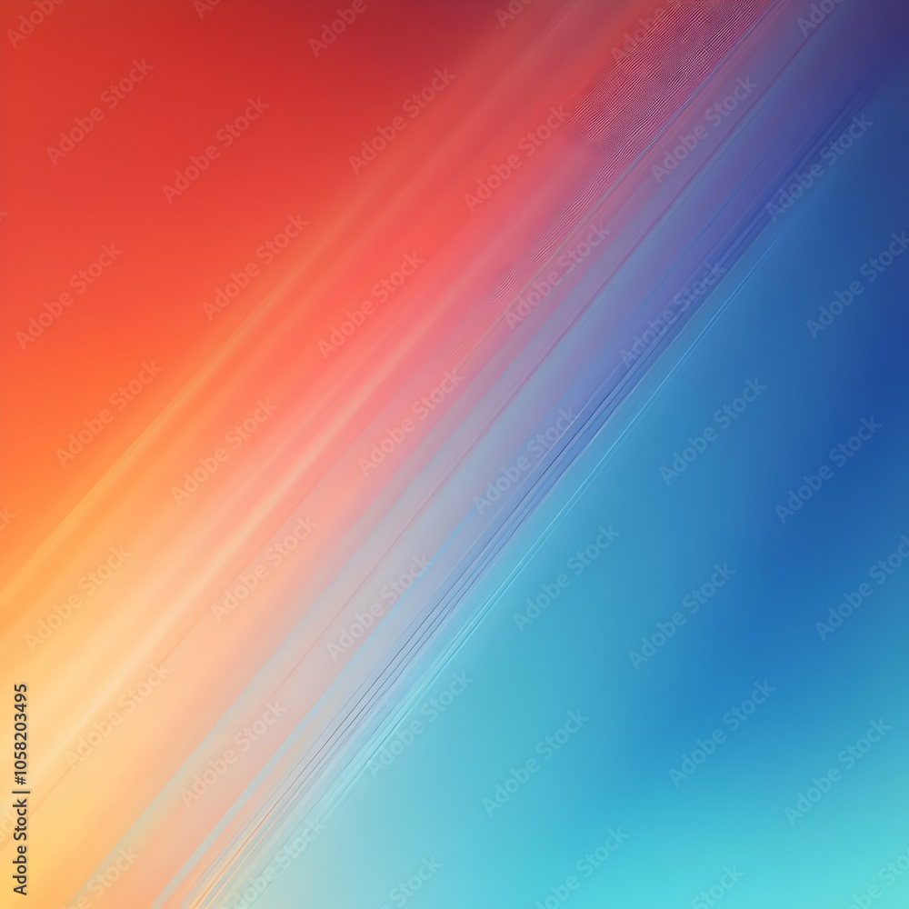 Poster abstract background with red and blue gradient