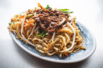   Taiwanese local snacks :Taiwanese stir-fried noodle  