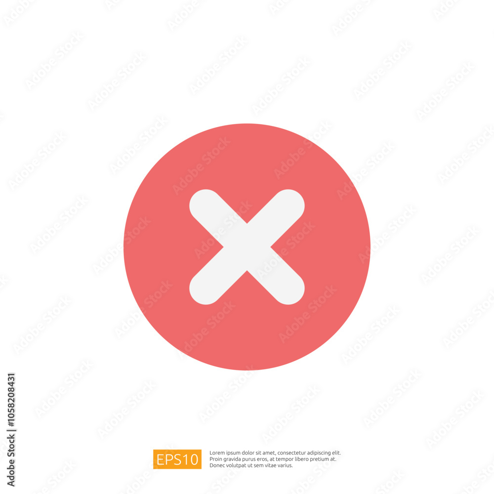 Poster this image features a circular icon with a red background and a white cross symbol in the center, co