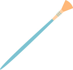 Flat tool for craft activity and handmade projects. Essential equipment for DIY supplies and creative hands activities. Concept of art crafts, suitable workshops classrooms.