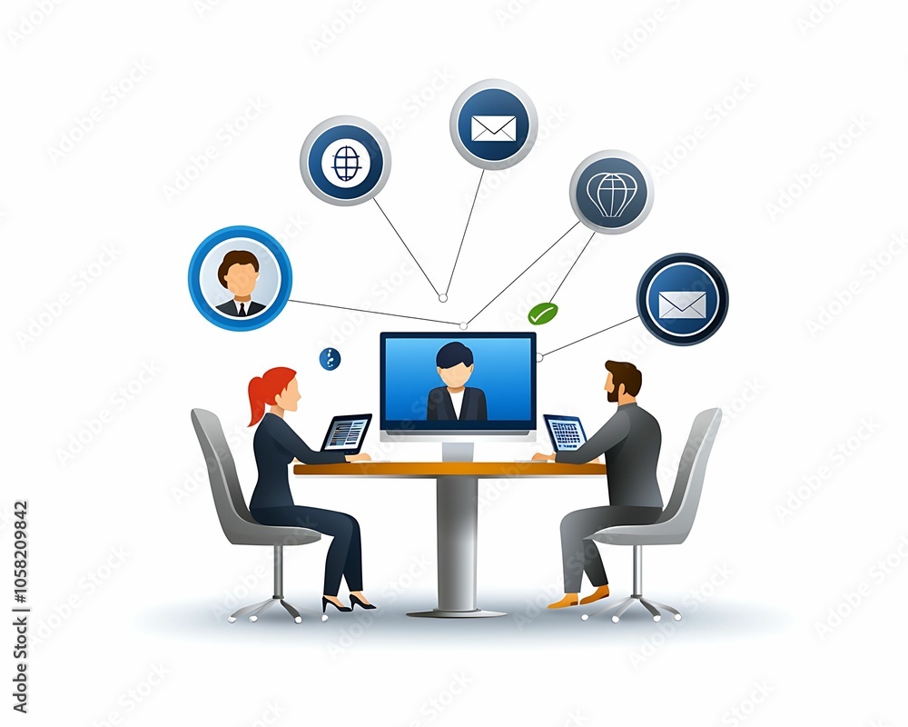 Poster effective virtual collaboration strategies for remote teams enhancing communication and productivity