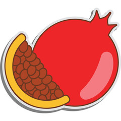 Pomegranate Sticker