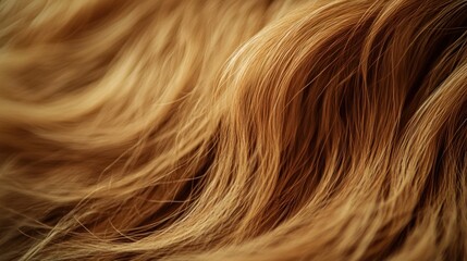 Naklejka premium Close-up of Soft Blonde Hair