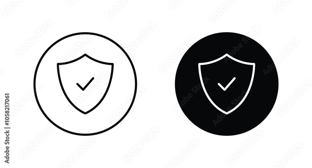 Poster shield icon vector. security symbol icon . shield with check mark icon